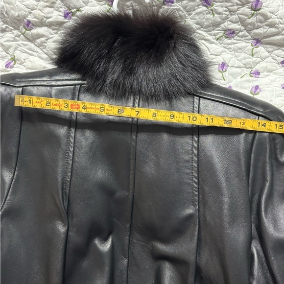 Black Genuine Leather Jacket - Picture 9 of 9